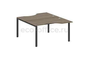 Рабочая станция криволинейная METAL SYSTEM STYLE БП.РАС-СА-2.2 Вяз Благородный / Антрацит металл фото