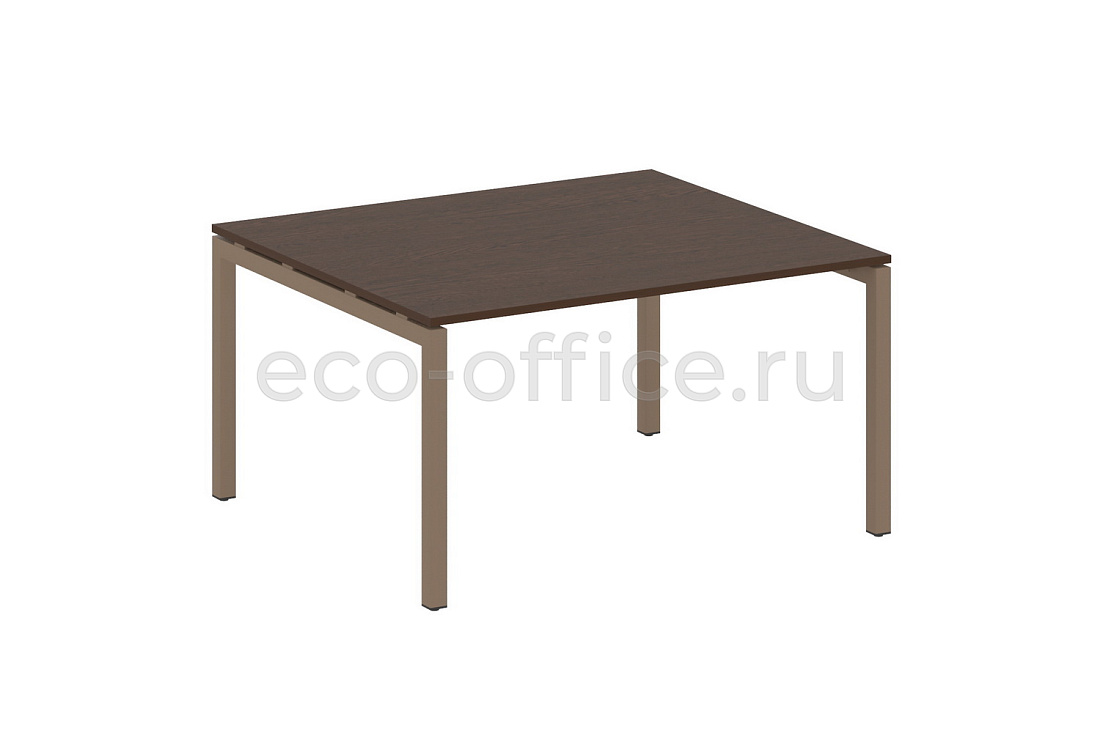 Стол переговорный (1 столешница) METAL SYSTEM QUATTRO 5x5 50БП.ПРГ-1.3 Венге Цаво / Мокко металл  стоимость