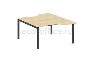 Рабочая станция криволинейная METAL SYSTEM QUATTRO 5x5 50БП.РАС-СА-2.2 Акация Лорка / Антрацит металл фото
