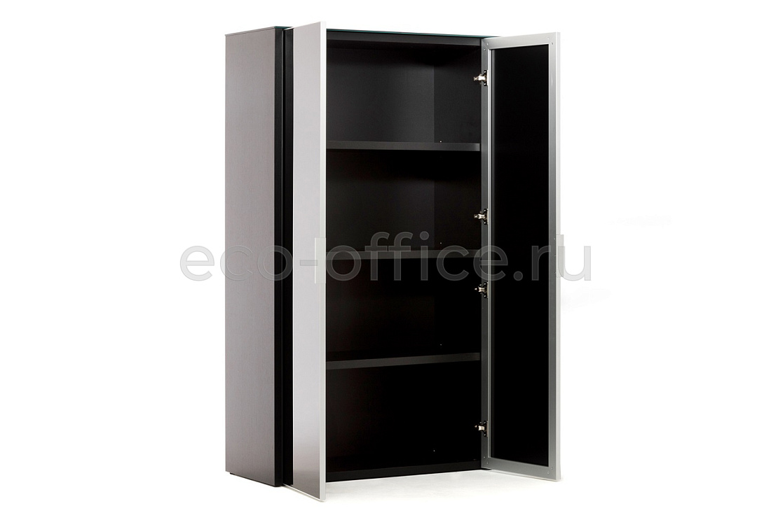 Шкаф для бумаг 2 двери GALA NEWLIB2/899 + LIBW/899 BLACK GLASS  стоимость