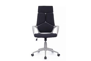Кресло RV Chair IQ RV 8989 Серый пластик / Чёрная ткань фото