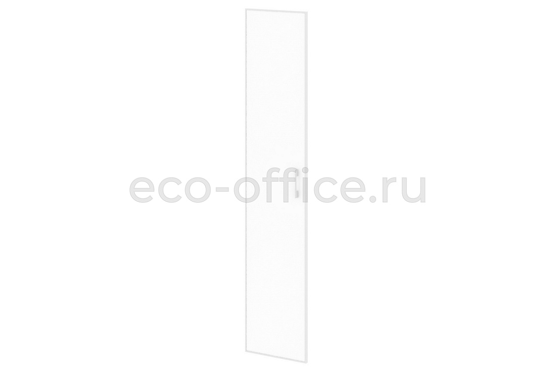 Дверь высокая стеклянная левая YALTA LT.S-1 R (L) white Белое стекло купить в Москве