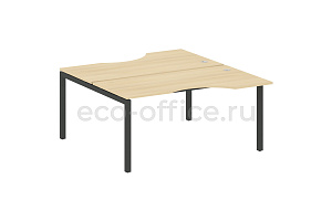 Рабочая станция криволинейная METAL SYSTEM QUATTRO 5x5 50БП.РАС-СА-2.1 Акация Лорка / Антрацит металл фото