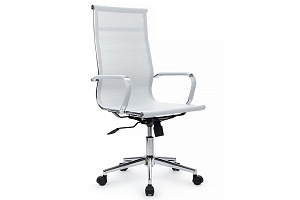 Кресло руководителя RV Chair HUGO 6001-1SE Белая сетка фото