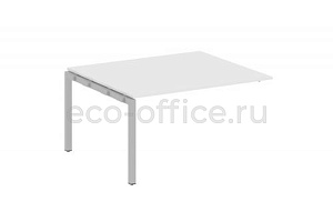 Проходной наборный элемент переговорного стола METAL SYSTEM QUATTRO 5x5 50БП.ППРГ-3 Белый / Серый металл фото