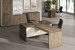 Кабинет руководителя NEW LINE Дуб Шамони Тёмный фото