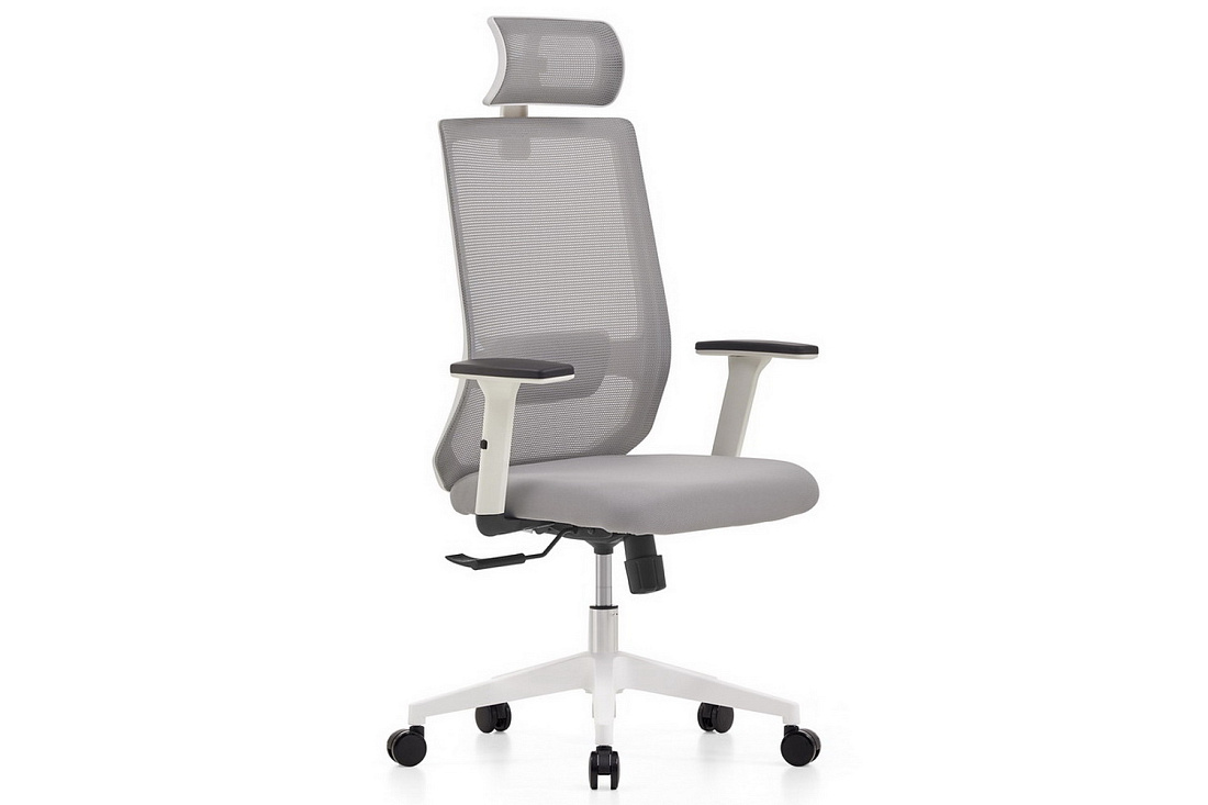 кресло rv chair lid 853a-1-dp3d серая сетка / серая ткань фото