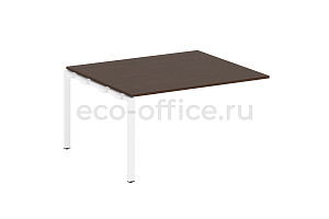 Проходной наборный элемент переговорного стола METAL SYSTEM STYLE БП.ППРГ-3 Венге Цаво / Белый металл фото