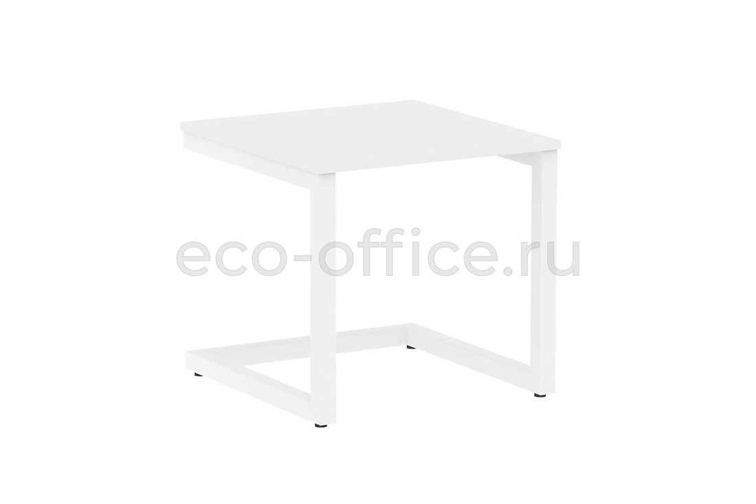 Стол журнальный на металлокаркасе HomeOffice VR.SP-2-58.G white Белый Бриллиант / Белый металл   стоимость