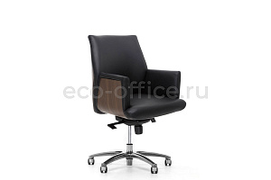 Кресло руководителя Profoffice ZEUS B Орех Чёрная кожа фото