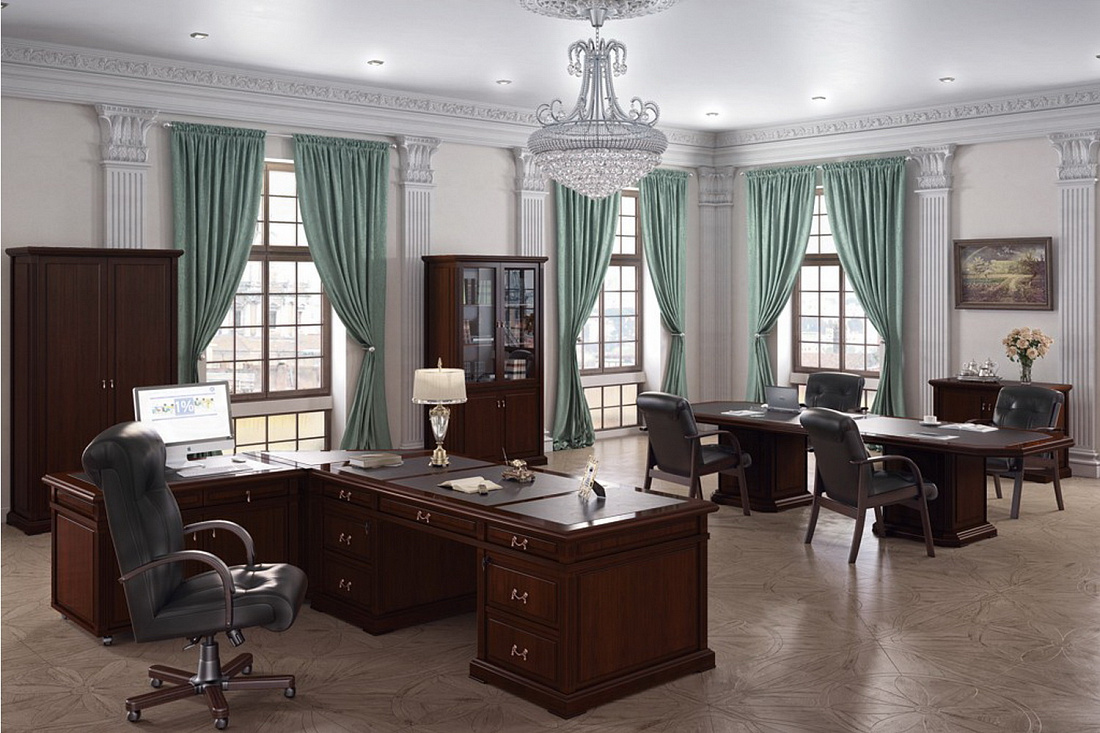 кабинет руководителя ministry дуб шоколад фото