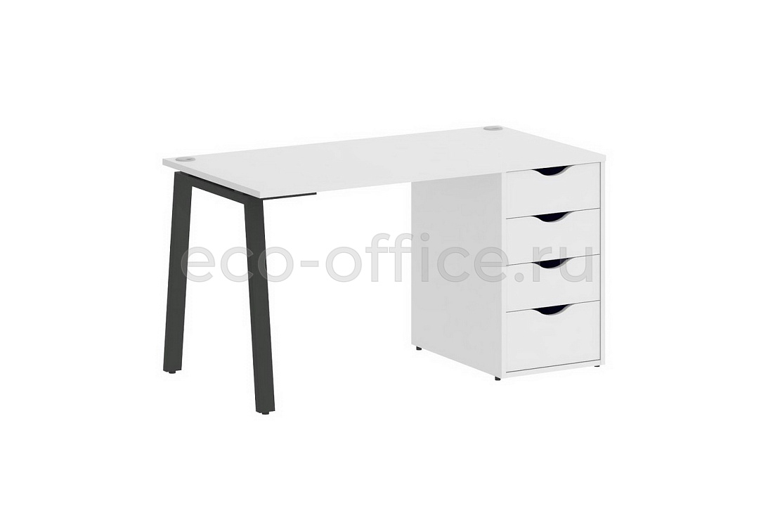 Стол письменный HomeOffice VR.SP-3-138.4.A antracite Белый Бриллиант  стоимость