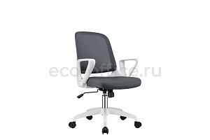 Кресло офисное RV Design W-158 Белый пластик / Серая сетка фото