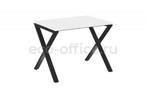 Стол рабочий LOFT VR.L-SRX-1.7 Белый Бриллиант / Чёрный металл фото