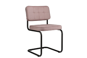 Конференц-кресло ECO-CHAIR COLOMBO Comfort CLM-05 Розовый велюр / Чёрный металл фото
