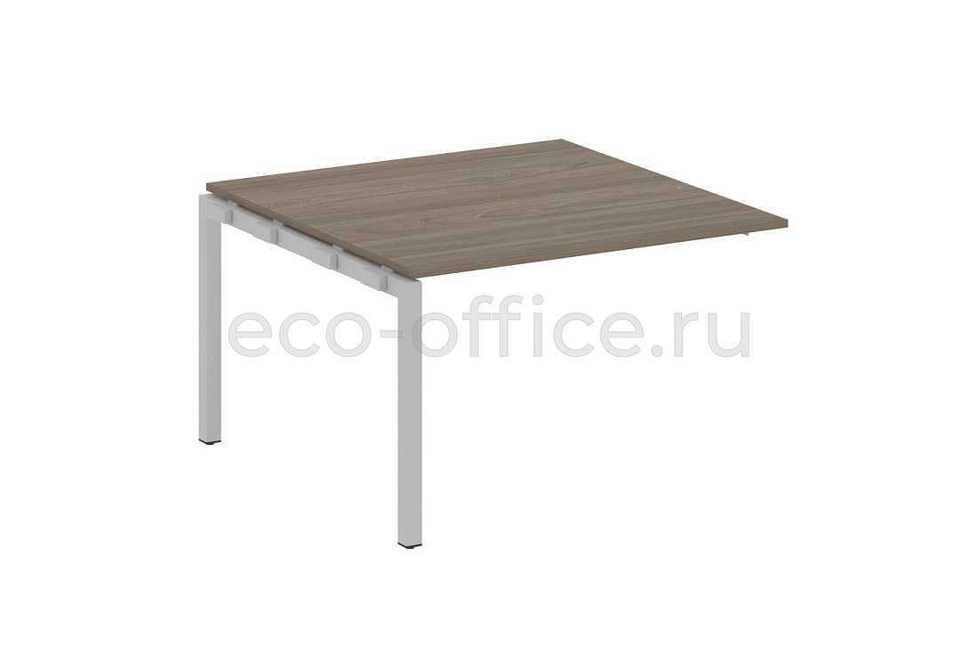 Проходной наборный элемент переговорного стола METAL SYSTEM QUATTRO 5x5 50БП.ППРГ-2 Вяз Благородный / Серый металл  стоимость