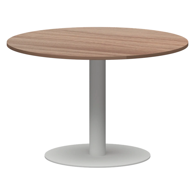 стол круглый protech ам-д120 темный шимо/белый фото