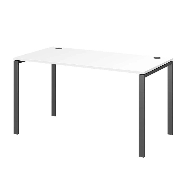 стол на металлокаркасе protech ам-004 белый/антрацит фото