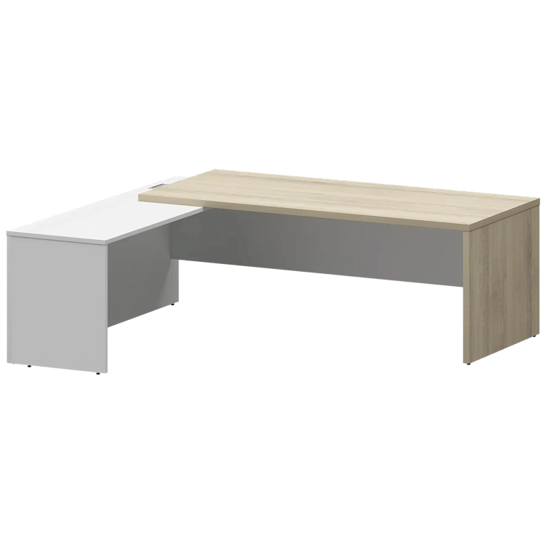 стол руководителя левый protech kzp-22l кронберг/белый фото