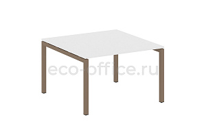 Стол переговорный (1 столешница) METAL SYSTEM QUATTRO 5x5 50БП.ПРГ-1.2 Белый / Мокко металл фото