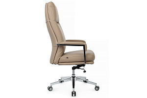 Кресло руководителя RV Chair LEON A916-1 Бежевая экокожа фото