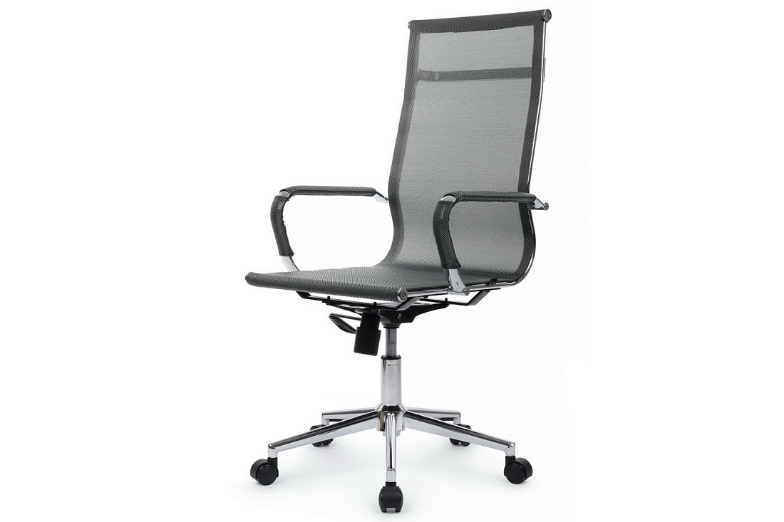 кресло руководителя rv chair hugo 6001-1se серебристо-серая сетка фото