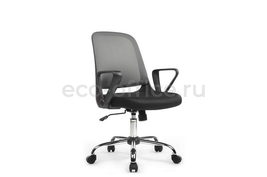 Кресло офисное RV Design W-158 Чёрный пластик / Серая сетка купить в Москве