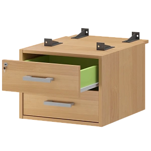 Тумба подвесная для столов на м/каркасе гл.730 мм Protech АМТ2-02Ц.73 Ольха фото