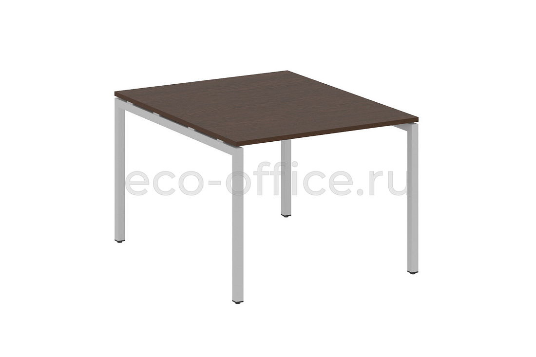 Стол переговорный (1 столешница) METAL SYSTEM QUATTRO 4x4 40БП.ПРГ-1.1 Венге Цаво / Серый металл  стоимость