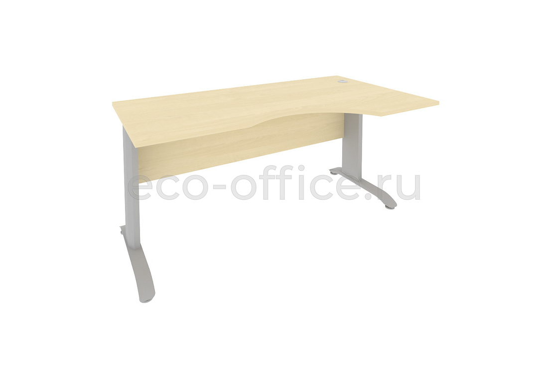 Стол криволинейный правый RIVA Metal ПЛ.СА-1 (R) Клён купить в Москве