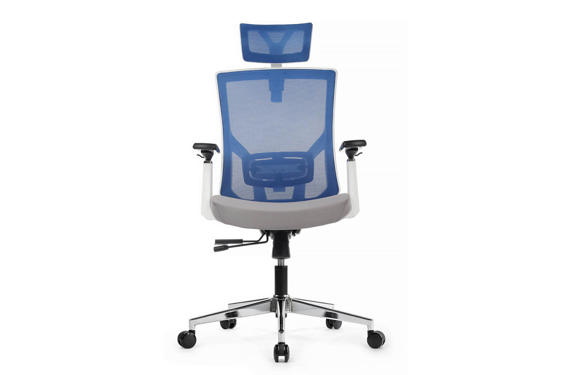Кресло RV Chair STEP AW2320 Синяя сетка / Серая ткань стоимость