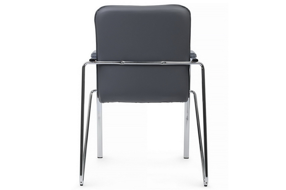 конференц-кресло rv chair самба на гальванических опорах smb-03h серая экокожа фото