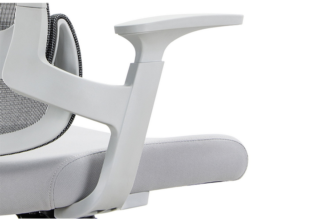 кресло руководителя rv chair job 6246a-hs серая сетка / серая ткань фото