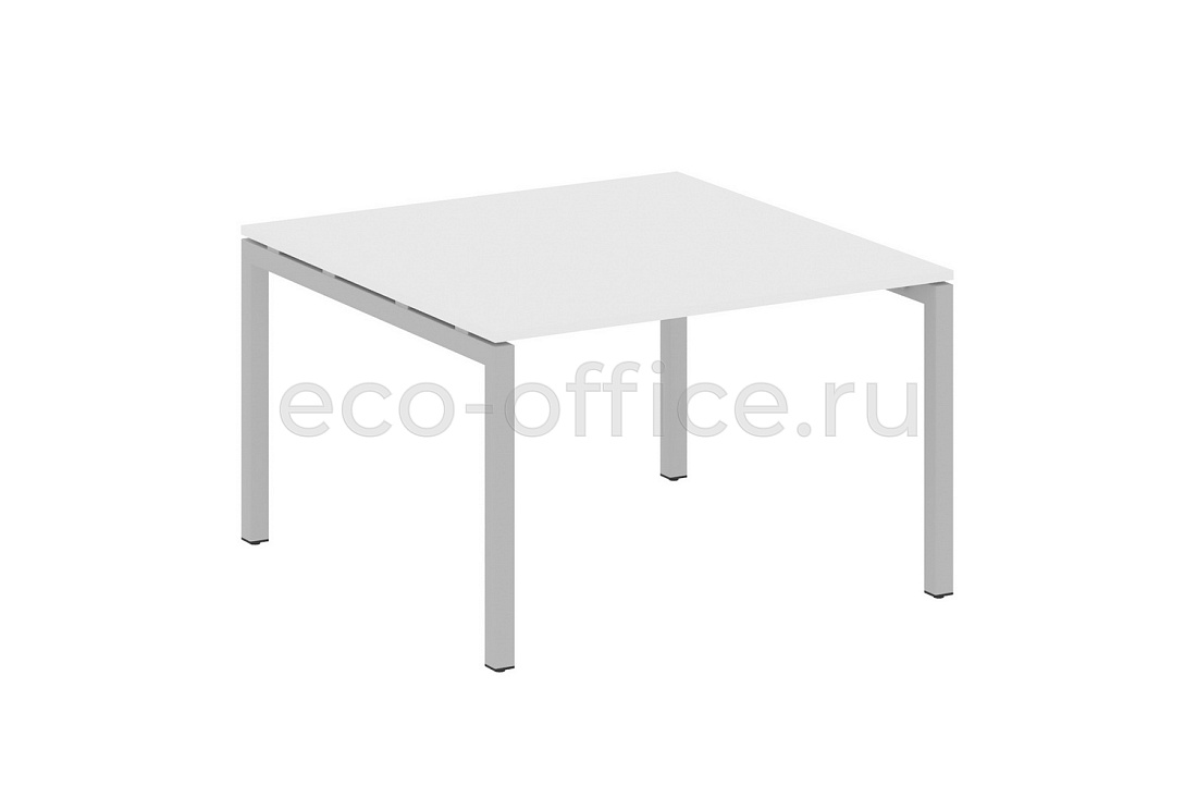Стол переговорный (1 столешница) METAL SYSTEM QUATTRO 5x5 50БП.ПРГ-1.2 Белый / Серый металл  стоимость