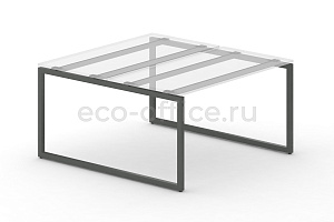 Металлокаркас на O-образных опорах 40x40 для рабочей станции 1000*1475 Антрацит металл фото