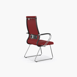 Конференс-кресло Sit 10 B2-119K - UMF(X1) /Kb02/Wh00/K3cL(F55) (Красный) фото