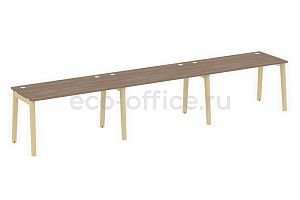 Рабочая станция на 3 рабочих места ONIX WOOD OW.RS-3.3.7 Дуб Аризона / Дуб Светлый фото