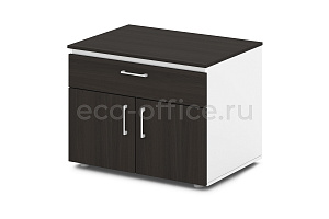 Тумба под оргтехнику SENTIDA S-280 Дуб Честерфилд / Белый фото