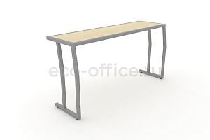 Стол учебный трёхместный DESK DK-1500S Клён / Серый металл фото