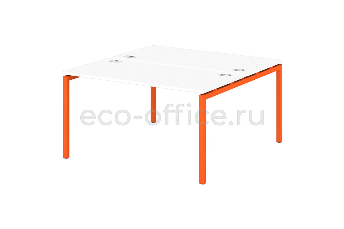 Стол-тандем на металлокаркасе 40*40 SENTIDA COLOR S-48 Апельсин  стоимость