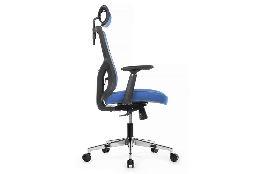 кресло rv chair step a2320 синяя сетка / синяя ткань фото