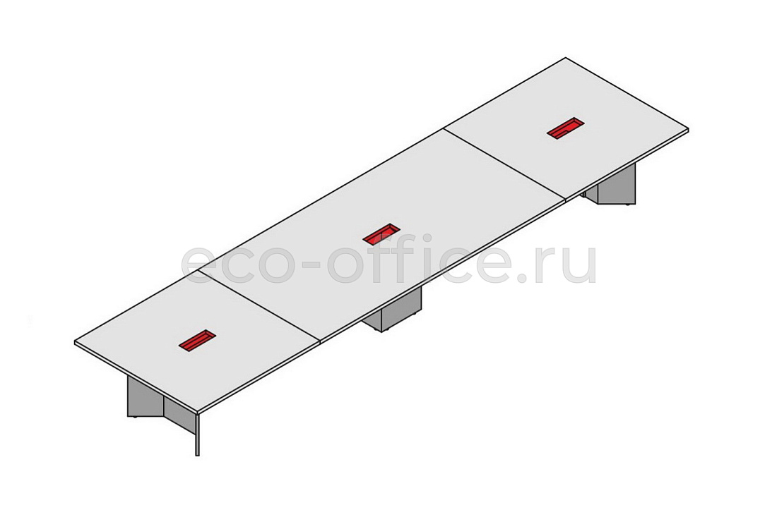 Стол для совещаний модульный L 560 (шпон) ELITE 174132 Modern Elm / Black (Cod.51)  стоимость