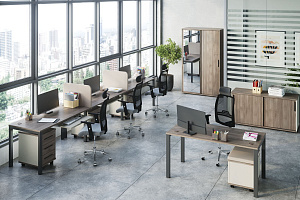 Мебель для персонала NEW LINE Дуб Шамони Тёмный фото