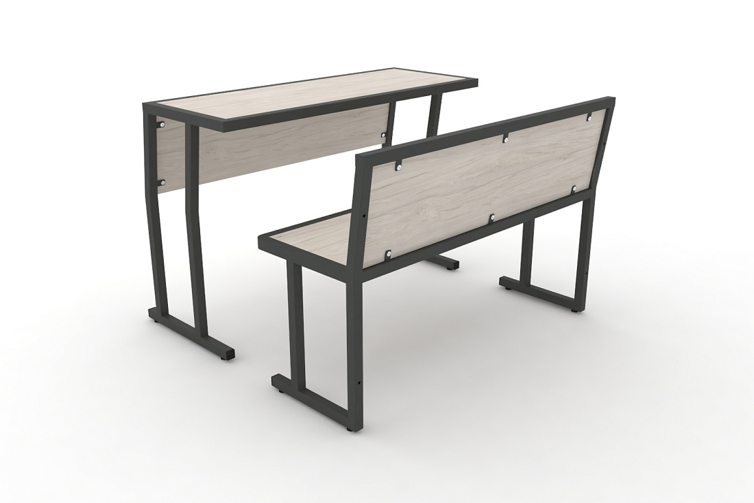 Комплект для первого ряда DESK DKN-1100SPL Денвер Светлый / Антрацит Металл  стоимость
