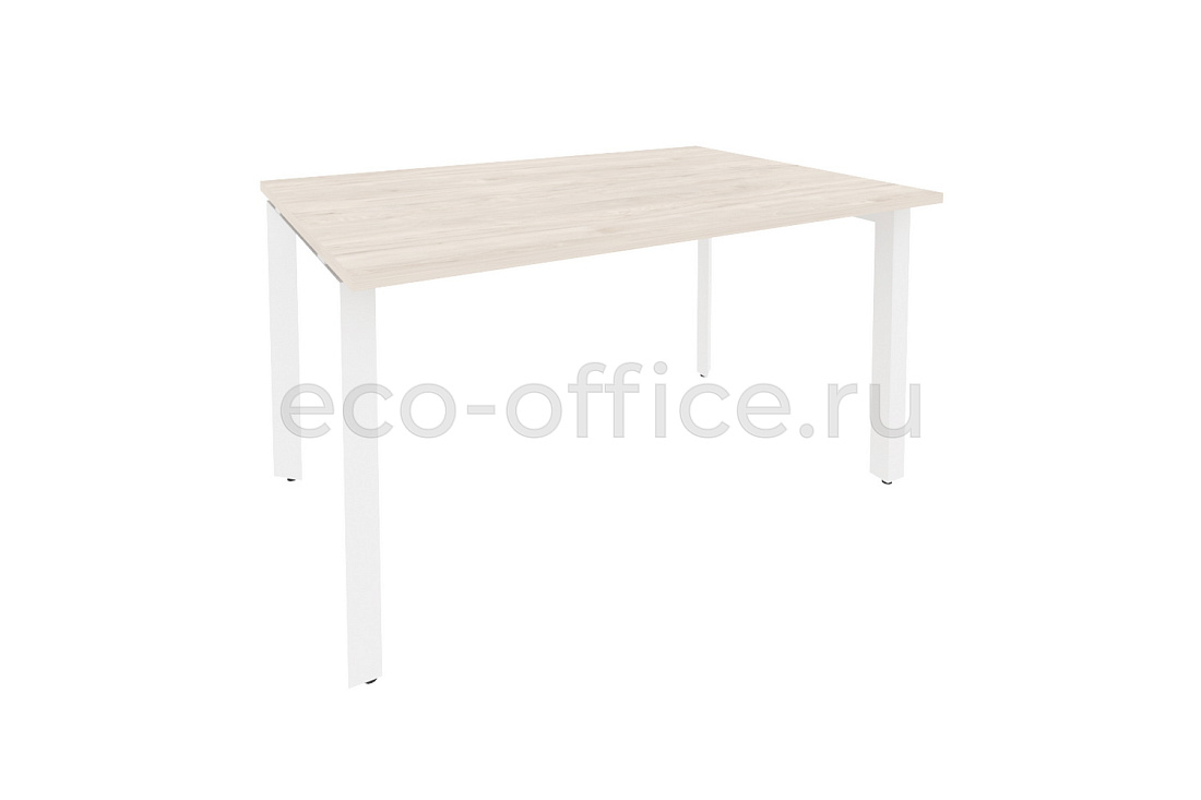 Стол переговорный (1 столешница) ONIX O.MP-PRG-1.3 Денвер Светлый / Белый металл  купить в Москве