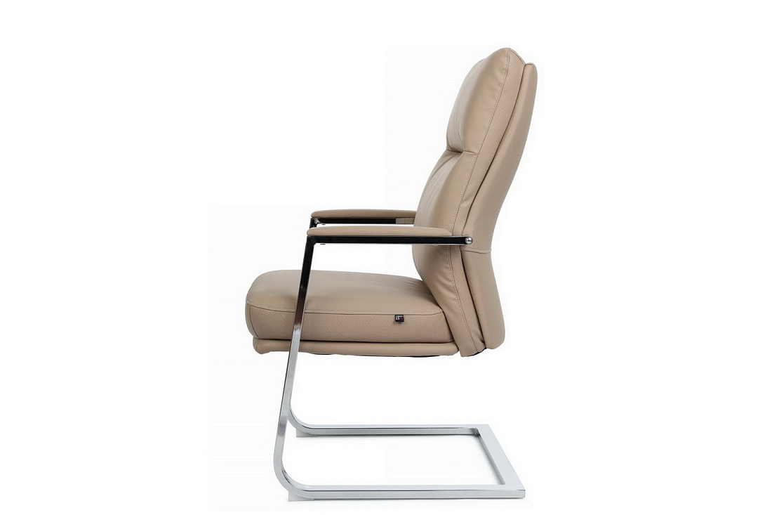 конференц-кресло rv chair leon-sf d916 бежевая экокожа фото