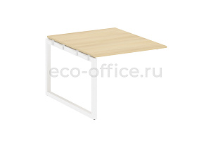 Проходной наборный элемент переговорного стола METAL SYSTEM QUATTRO 5x5 50БО.ППРГ-1 Акация Лорка / Белый металл фото