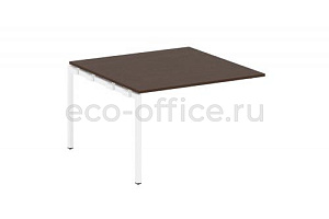 Проходной наборный элемент переговорного стола METAL SYSTEM QUATTRO 4x4 40БП.ППРГ-2 Венге Цаво / Белый металл фото
