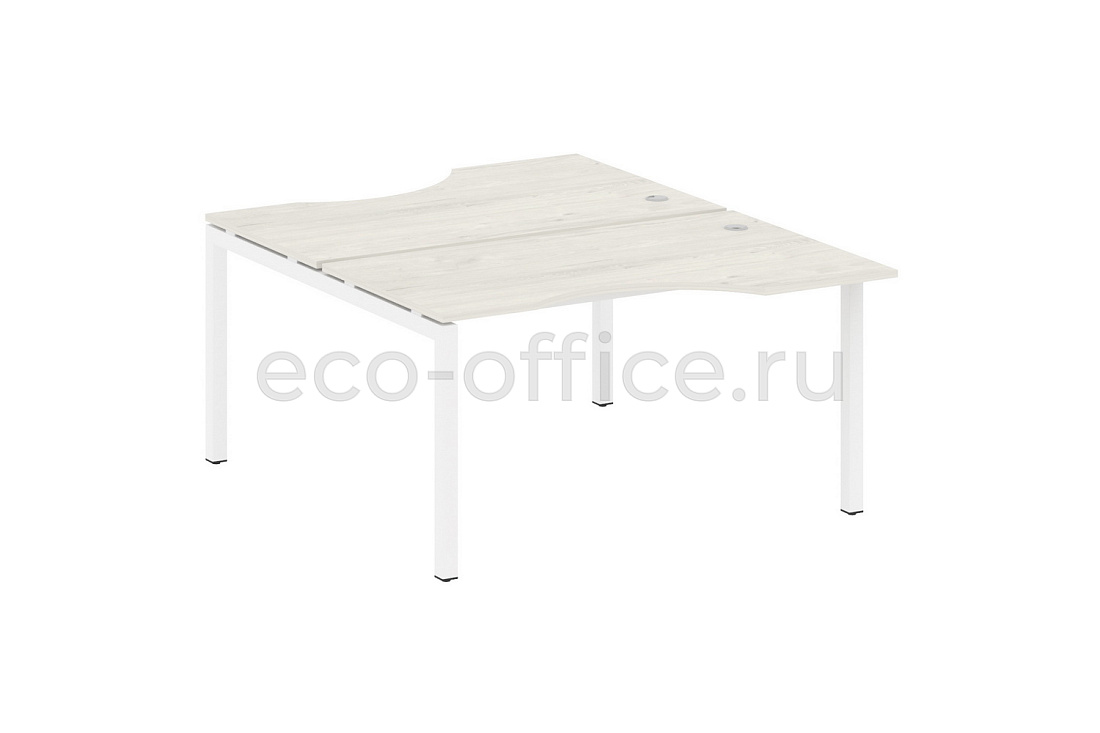 Рабочая станция криволинейная METAL SYSTEM QUATTRO 5x5 50БП.РАС-СА-2.2 Дуб Наварра / Белый металл купить в Москве