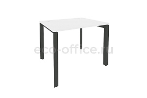 Стол рабочий на П-образном м/к ONIX O.MP-SP-1.8 Белый Бриллиант / Антрацит металл фото